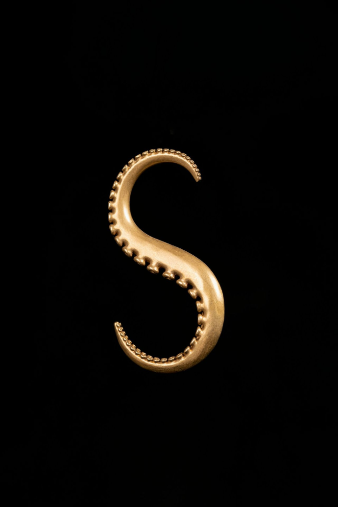 the letter s is made out of gold